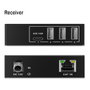 Digitus DA-73121 Extensor USB 3.2 Gen1 con 3x USB-A y 1x USB-C, Negro