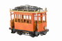 DKD Home Decor Vehiculo Decoracion Tranvia Soller Metal Naranja 5 x 8 x 13 cm (2 Unidades)