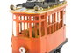 DKD Home Decor Vehiculo Decoracion Tranvia Soller Metal Naranja 5 x 8 x 13 cm (2 Unidades)
