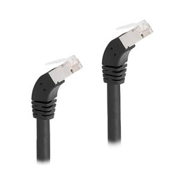 DeLOCK Cable de red RJ45 Cat.6A S/FTP 45° hacia abajo 5 m negro