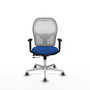 PIQUERAS Y CRESPO Silla de oficina Jorquera Azul y Blanco