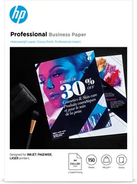 HP Papel Profesional Satinado 180 g/m² A4 150 Hojas Blanco Brillo