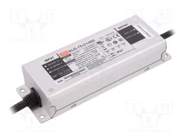 MEAN WELL ELG-75-C1400-3Y Alimentador LED de 75,6W