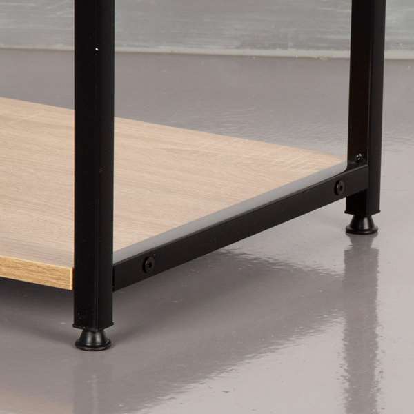 Max Home Estantería Cocina 3 Baldas 60x40x82 cm Acero y Melamina