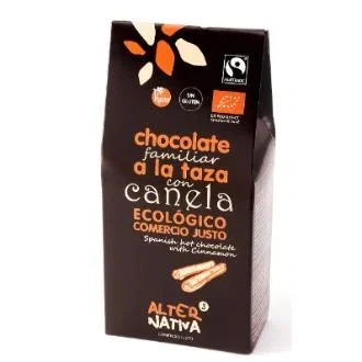 ALTERNATIVA 3 Chocolate a la Taza con Canela 125 Gr - Producto Ecológico Bio, Sin Gluten, Sin Lactosa, Vegano, Comercio Justo ALTERNATIVA 3 Chocolate a la Taza con Canela 125 Gr - Producto Ecológico Bio, Sin Gluten, Sin Lactosa, Vegano, Comercio Justo