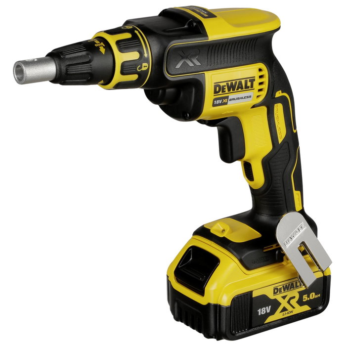 DeWALT DCF620P2K-QW Destornillador eléctrico sin escobillas 18V con 2 baterías de 5Ah