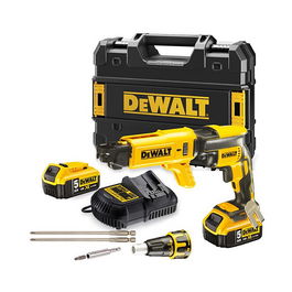 DEWALT DCF620P2K-QW Destornillador Eléctrico 18V 5.0Ah Batería Lithium Ion Mango de Pistola Velocidad Ajustable