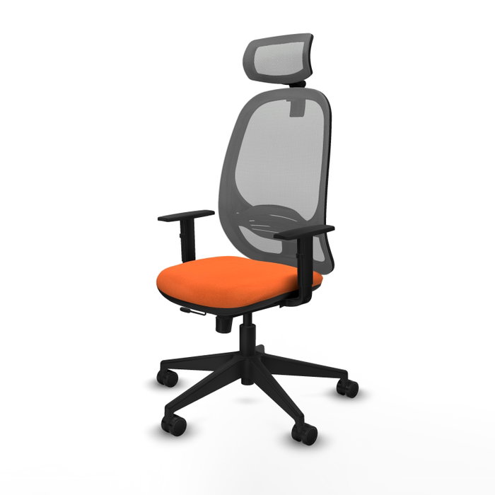 PIQUERAS Y CRESPO Silla de oficina Cilanco Naranja y Gris PIQUERAS Y CRESPO Silla de oficina Cilanco Naranja y Gris