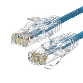 WP Cable de red Slim Cat.6a U-UTP 0,5m Azul