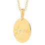 Secrecy Collar LOVE COFFEE con Diamante y Baño de Oro de 18K
