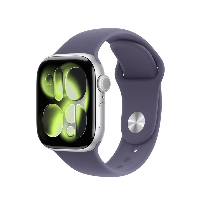 Apple Watch Series 11 GPS 42mm Aluminio Plateado Niebla Púrpura
