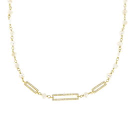 Collar Mujer New Bling 9NB-PRL11A Dorado