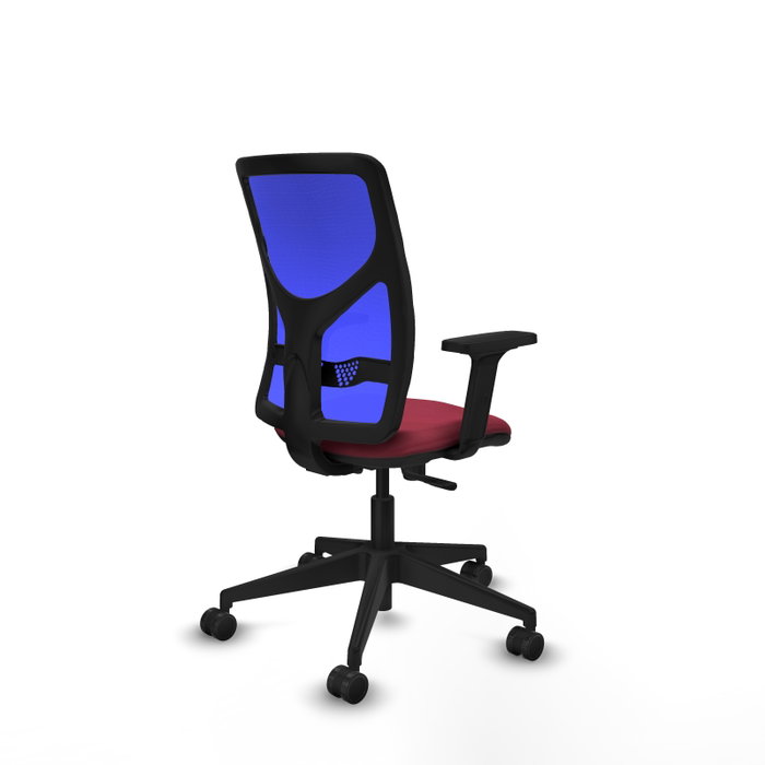 PIQUERAS Y CRESPO Silla de oficina Motilla con mecanismo Sincro, Granate y Azul PIQUERAS Y CRESPO Silla de oficina Motilla con mecanismo Sincro, Granate y Azul