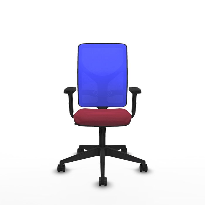 PIQUERAS Y CRESPO Silla de oficina Motilla con mecanismo Sincro, Granate y Azul PIQUERAS Y CRESPO Silla de oficina Motilla con mecanismo Sincro, Granate y Azul
