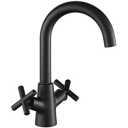 Edouard Rousseau AAAQX11037 Mezclador de Fregadero NANKA Negro