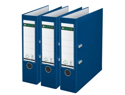 Leitz Archivador de Palanca 180º DIN A4 Maxi Polipropileno Lomo 80 mm Azul