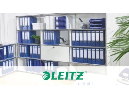 Leitz Archivador de Palanca 180º DIN A4 Maxi Polipropileno Lomo 80 mm Azul