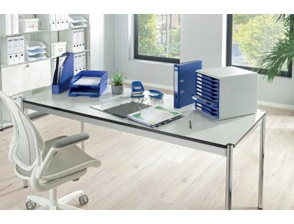 Leitz Archivador de Palanca 180º DIN A4 Maxi Polipropileno Lomo 80 mm Azul