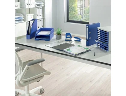 Leitz Archivador de Palanca 180º DIN A4 Maxi Polipropileno Lomo 80 mm Azul
