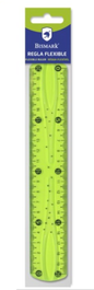 Bismark Regla 324738 Flexible PVC 20 cm Verde Escritorio