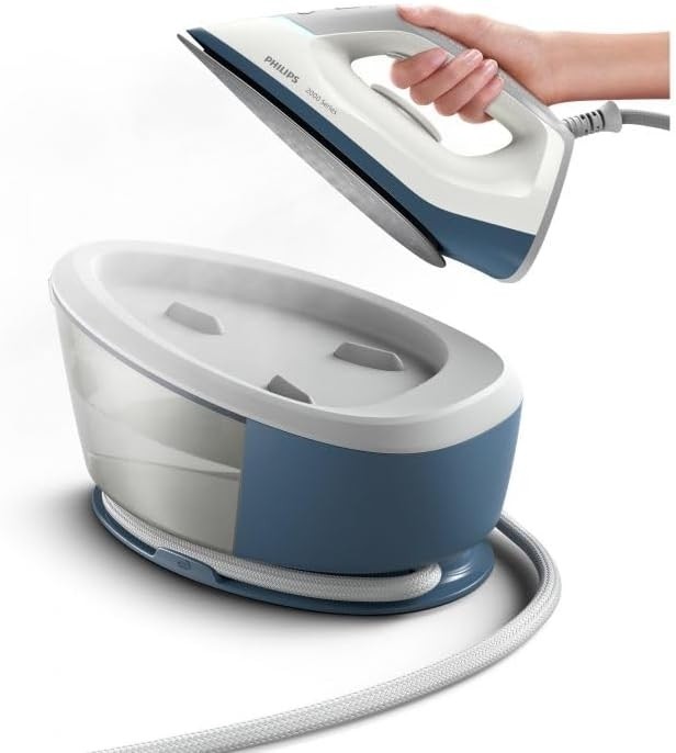 Philips PSG2000/20 Plancha de Vapor Serie 2000 2500W 110g/min Cerámica Gris Azulado Philips PSG2000/20 Plancha de Vapor Serie 2000 2500W 110g/min Cerámica Gris Azulado