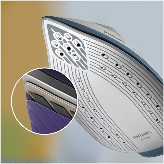 Philips PSG2000/20 Plancha de Vapor Serie 2000 2500W 110g/min Cerámica Gris Azulado Philips PSG2000/20 Plancha de Vapor Serie 2000 2500W 110g/min Cerámica Gris Azulado