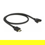 DeLOCK Cable HDMI Macho a Hembra 0.5m 4K 30Hz 10.2 Gb/s 3840x2160 - 85463