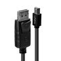 Lindy Cable Mini DisplayPort Macho a DisplayPort Macho de 2m, Negro
