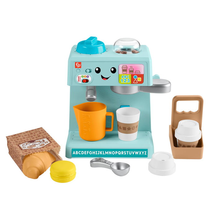Fisher-Price Máquina de Café Ríe y Aprende Hyt02 Juguete Educativo Interactivo con Canciones Sonidos Frases Smart Stages +18 meses Fisher-Price Máquina de Café Ríe y Aprende Hyt02 Juguete Educativo Interactivo con Canciones Sonidos Frases Smart Stages +18 meses