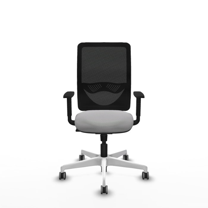 PIQUERAS Y CRESPO Silla de oficina Zulema con mecanismo Sincro, Gris claro y Negro PIQUERAS Y CRESPO Silla de oficina Zulema con mecanismo Sincro, Gris claro y Negro