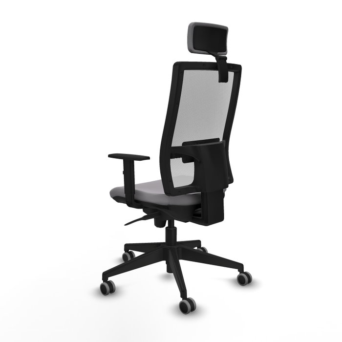 PIQUERAS Y CRESPO Silla de oficina Horna Gris y Blanco con mecanismo Sincro PIQUERAS Y CRESPO Silla de oficina Horna Gris y Blanco con mecanismo Sincro
