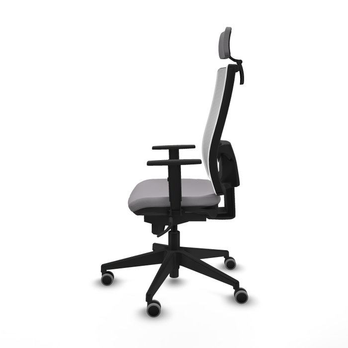 PIQUERAS Y CRESPO Silla de oficina Horna Gris y Blanco con mecanismo Sincro PIQUERAS Y CRESPO Silla de oficina Horna Gris y Blanco con mecanismo Sincro