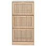 Home Deco Factory Zapatero 3 Puertas Natural Madera MDF Entrada Hogar 60x24x113 cm