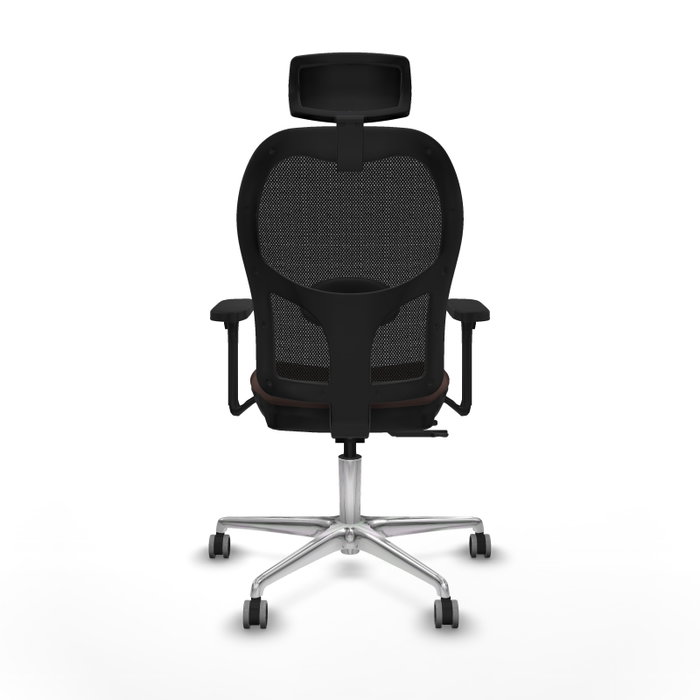 PIQUERAS Y CRESPO Silla de oficina Jorquera con mecanismo Sincro/Traslack Marrón y Negro