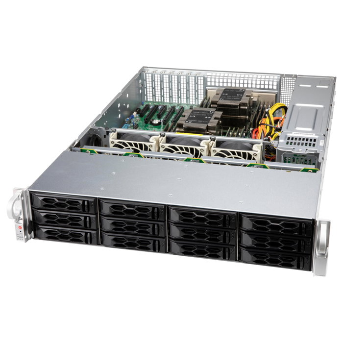 Supermicro CSE-LA26E1C4-R609LP Estante Rack para Servidor 2HE ATX/EATX, 12 Bahías, Fuente de Alimentación 650W, Certificaciones BSMI/CE/FCC, Negro y Gris Supermicro CSE-LA26E1C4-R609LP Estante Rack para Servidor 2HE ATX/EATX, 12 Bahías, Fuente de Alimentación 650W, Certificaciones BSMI/CE/FCC, Negro y Gris