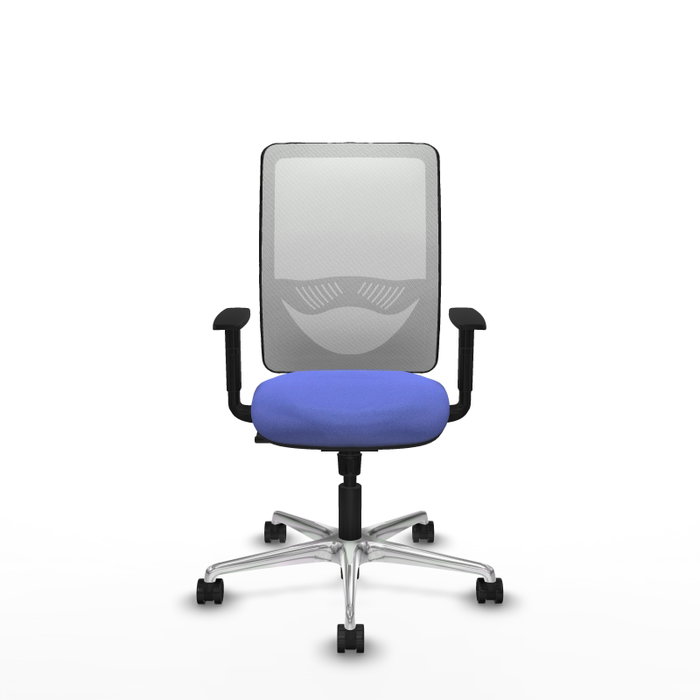 PIQUERAS Y CRESPO Silla de oficina Zulema con mecanismo Sincro, Azul claro y Blanco PIQUERAS Y CRESPO Silla de oficina Zulema con mecanismo Sincro, Azul claro y Blanco