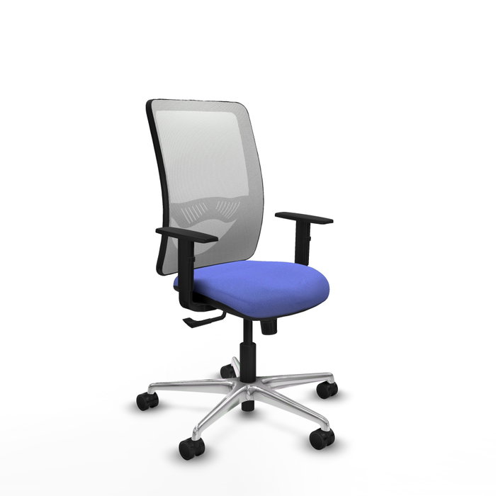 PIQUERAS Y CRESPO Silla de oficina Zulema con mecanismo Sincro, Azul claro y Blanco PIQUERAS Y CRESPO Silla de oficina Zulema con mecanismo Sincro, Azul claro y Blanco