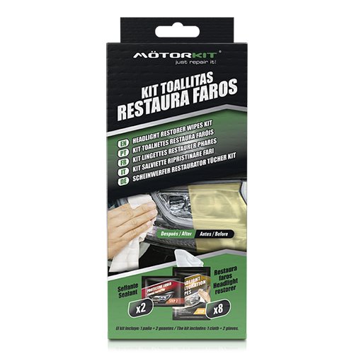 Abc Kit Toallitas Restaura Faros Motorkit CS48