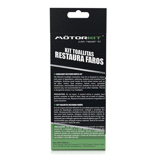 Toallitas Restauradoras de Faros Motorkit MOT1004