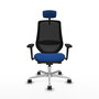 PIQUERAS Y CRESPO Silla de oficina Mardos con mecanismo Sincro/Traslack Azul y Negro