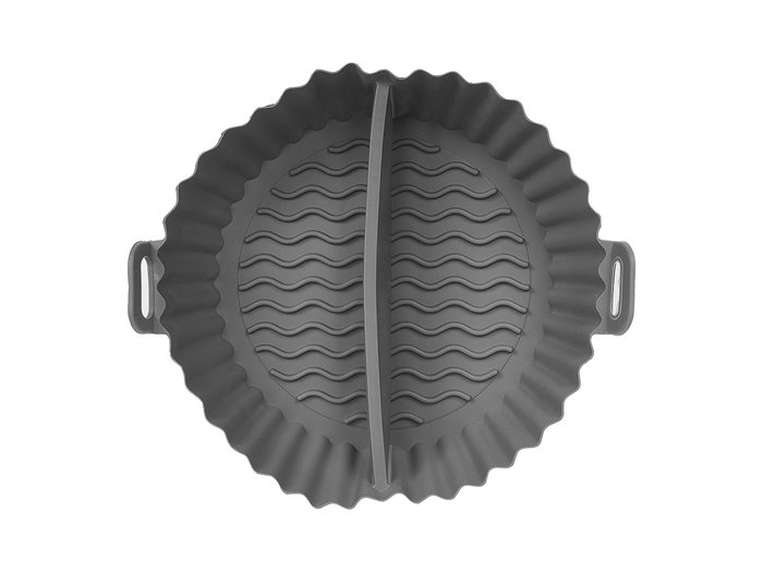 Kinvara Molde Freidora Aire Doble Compartimento Gris Silicona 22x6.5x20 cm (Set de 24)