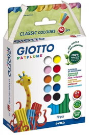 GIOTTO Estuche 10 Pastillas Patplume Colores Surtidos
