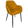 Home Deco Factory Silla Butaca Atom Mostaza Contemporain 59x55,7 cm h.85 cm