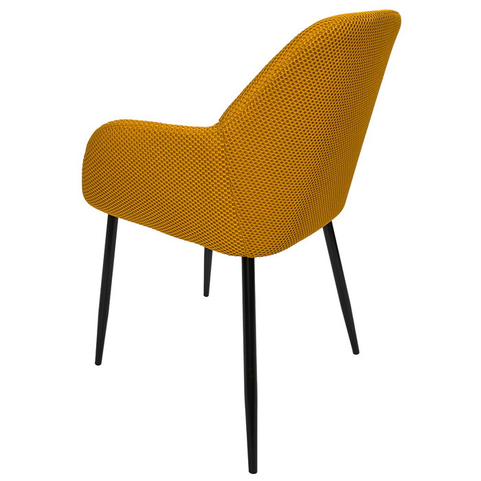 Home Deco Factory Silla Butaca Atom Mostaza Contemporain 59x55,7 cm h.85 cm