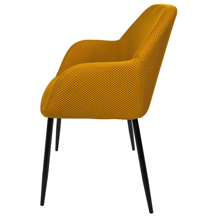 Home Deco Factory Silla Butaca Atom Mostaza Contemporain 59x55,7 cm h.85 cm