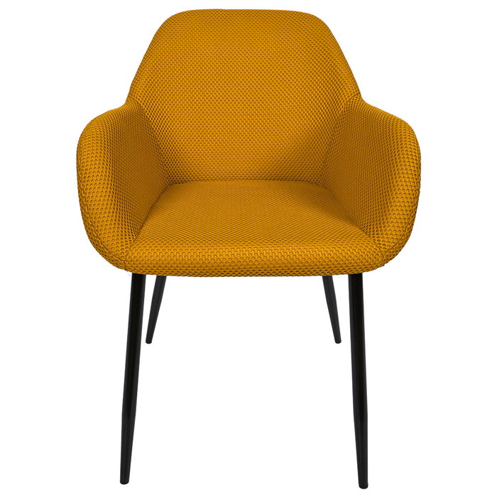 Home Deco Factory Silla Butaca Atom Mostaza Contemporain 59x55,7 cm h.85 cm