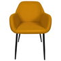 Home Deco Factory Silla Butaca Atom Mostaza Contemporain 59x55,7 cm h.85 cm