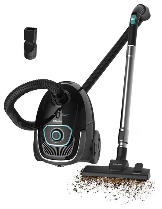 Cecotec Conga Powerbag 2500 Plus Aspiradora de tambor 850 W, Negro, 2,5 L Cecotec Conga Powerbag 2500 Plus Aspiradora de tambor 850 W, Negro, 2,5 L
