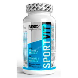 BEST PROTEIN Sport Vit Multivitamico Neutro 30 Cap Suplemento Esencial con Vitaminas A, D, B y Minerales