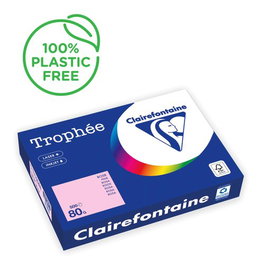 Papel De Color A4 Clairefontaine Trophee 80G 500H Pastel Rosa